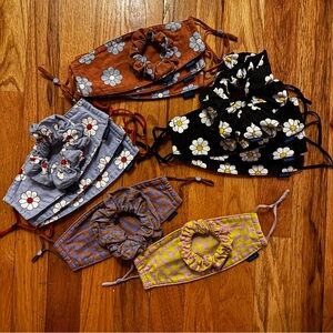 11 Baggu scrunchies & matching reusable masks